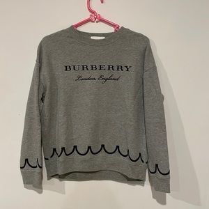 Kids Burberry Crewneck Sweatshirt.